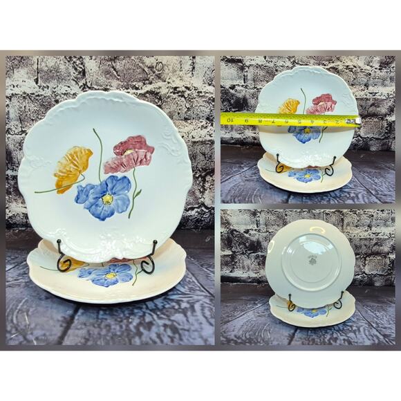 Vintage Set of 9 Hand Painted Underglaze San Cristoforo Richard Ginori - Picture 7 of 8